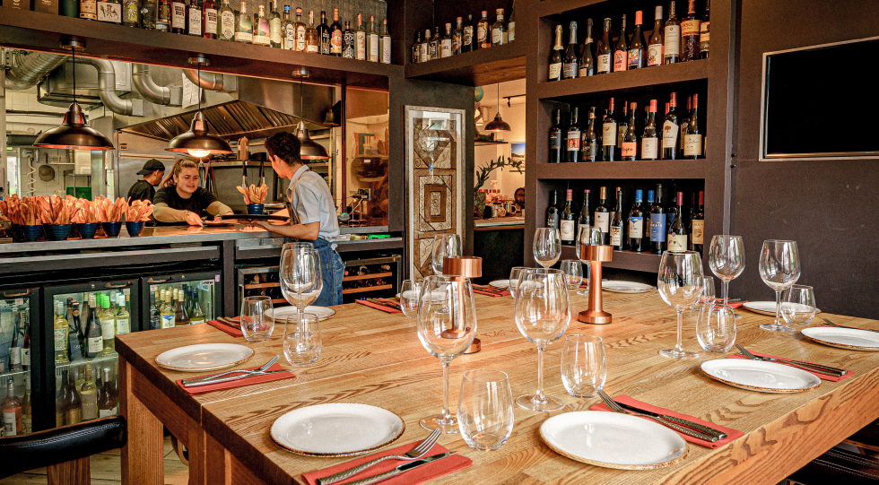 Interior of Paladar, London, UK.