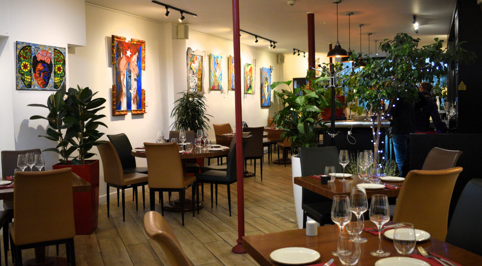 Interior of Paladar, London, UK.