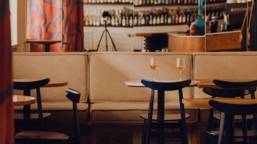 Bar Rascal, a wine bar in Warsaw, Poland.