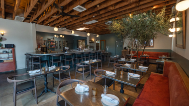 Wife & The Somm, a restaurant in Los Angeles, USA.