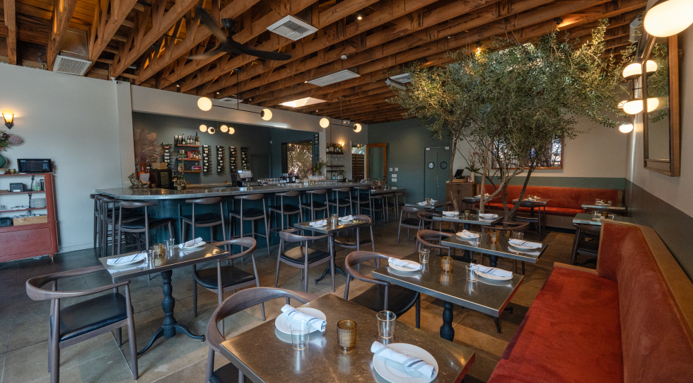 Wife & The Somm, a restaurant in Los Angeles, USA.