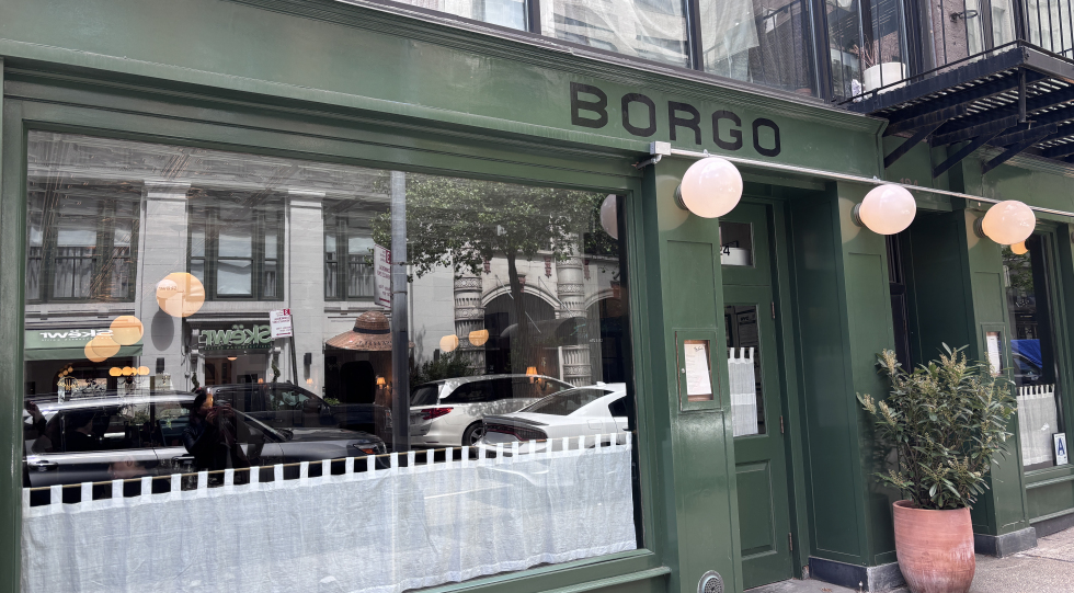 Borgo, a restaurant in New York City, USA.