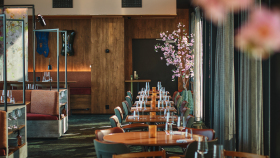 Restaurant Mori, a restaurant in Sofiemyr, Norway.