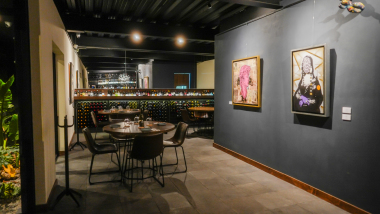Tannin Artbar, a wine bar in Mexico City, Mexico.