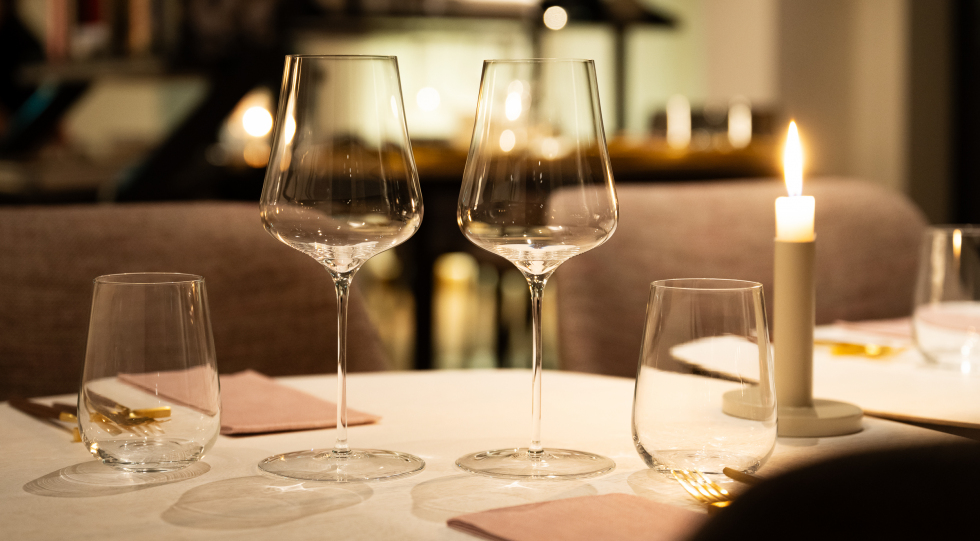 Interior of Amelie Amstelveen wine bar/restaurant, Amstelveen, Netherlands.