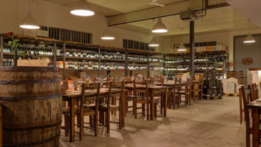 Podkowa Wine Depot, a restaurant and wine bar in Żółwin, Poland.