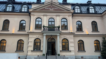 The hotel exterior of the Stockholm Stadshotell (and restaurant) in Stockholm, Sweden.