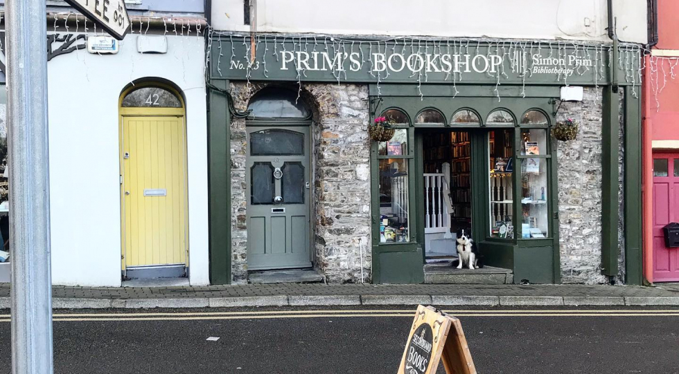 Prim’s Bookshop, a wine bar in Kinsale, Ireland.