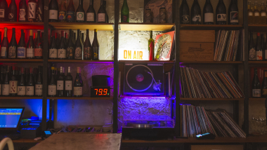 Blisko Bar, a wine bar in Warsaw, Poland.