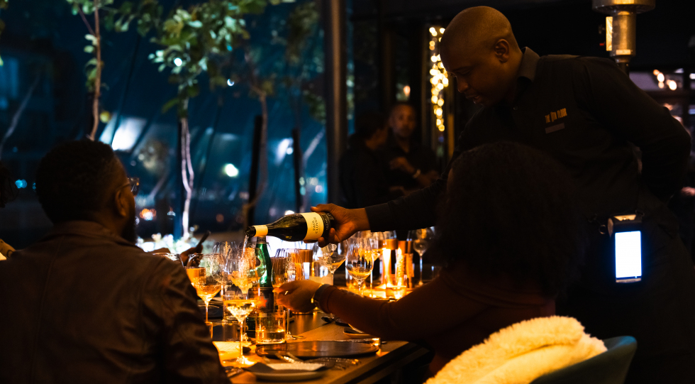 The 11th Floor, a restaurant in Johannesburg, South Africa.