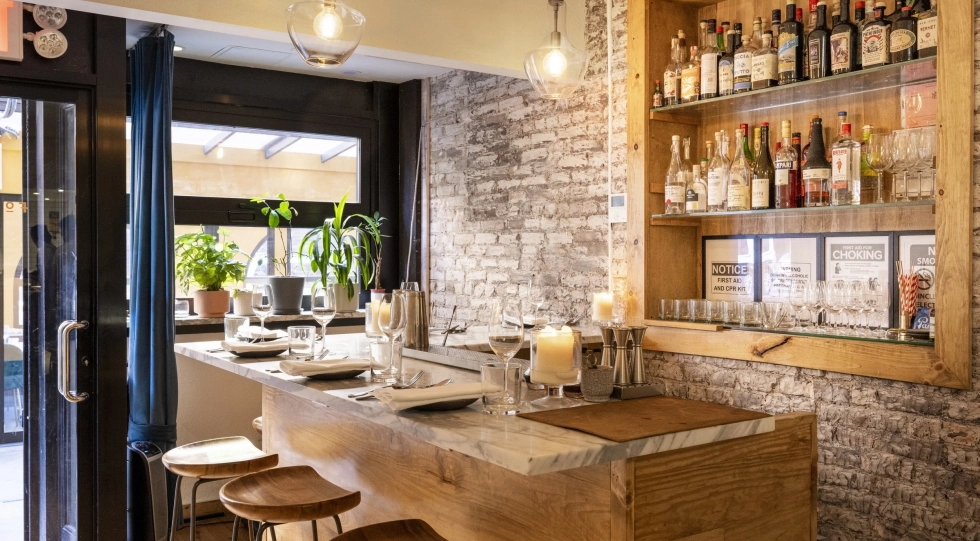 Forsythia NYC, a restaurant in New York City, USA.