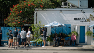 Mandolin Aegean Bistro, a restaurant in Miami, USA.