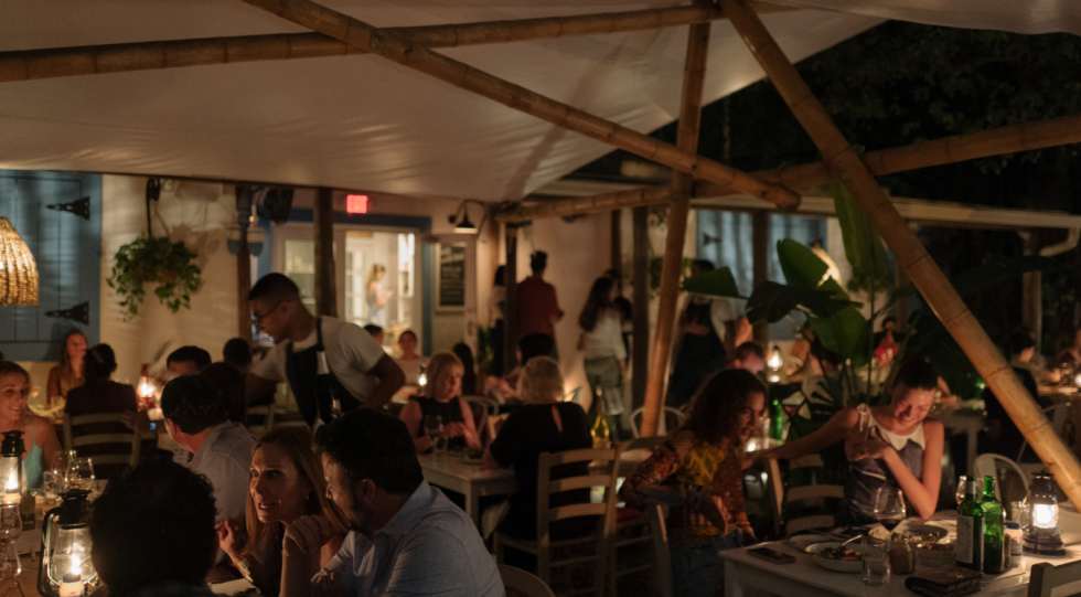 Mandolin Aegean Bistro, a restaurant in Miami, USA.