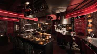 Interior of Big Wine Freaks wine bar/restaurant, Singapore.