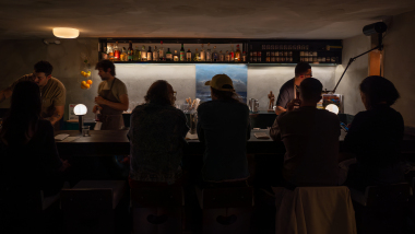 Smithereens, a restaurant in New York City, USA.