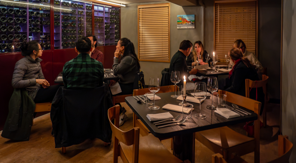 Smithereens, a restaurant in New York City, USA.