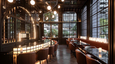 The Wine Merchant Park Silom, a wine bar in Bangkok, Thailand.