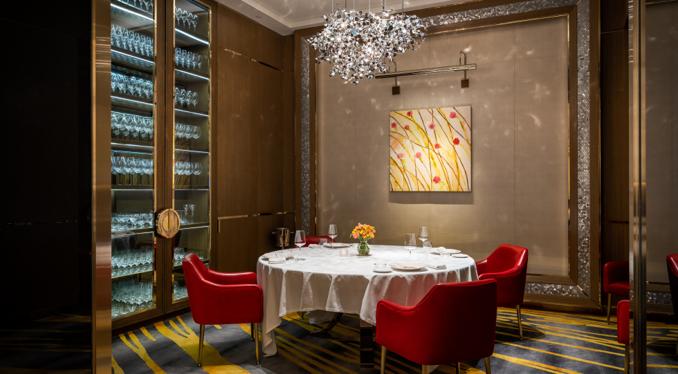 Interior of 8 1/2 Otto e Mezzo Bombana, Macau.