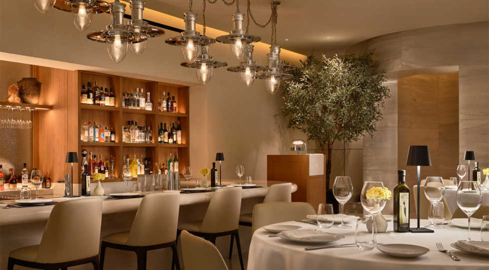 Estiatorio Milos, Marina Bay Sands Singapore, a hotel and restaurant in Singapore.