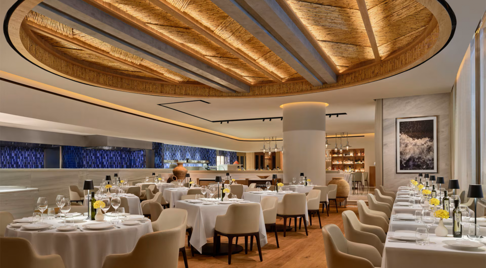 Estiatorio Milos, Marina Bay Sands Singapore, a hotel and restaurant in Singapore.