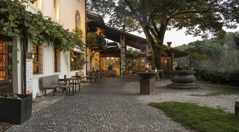 Exterior of Trattoria al Cacciatore della Subida, Cormons, Italy.