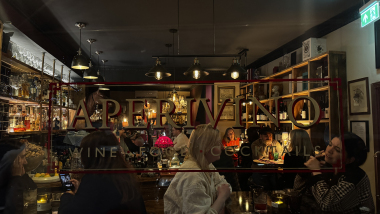 Aperivino, a wine bar in London, UK.
