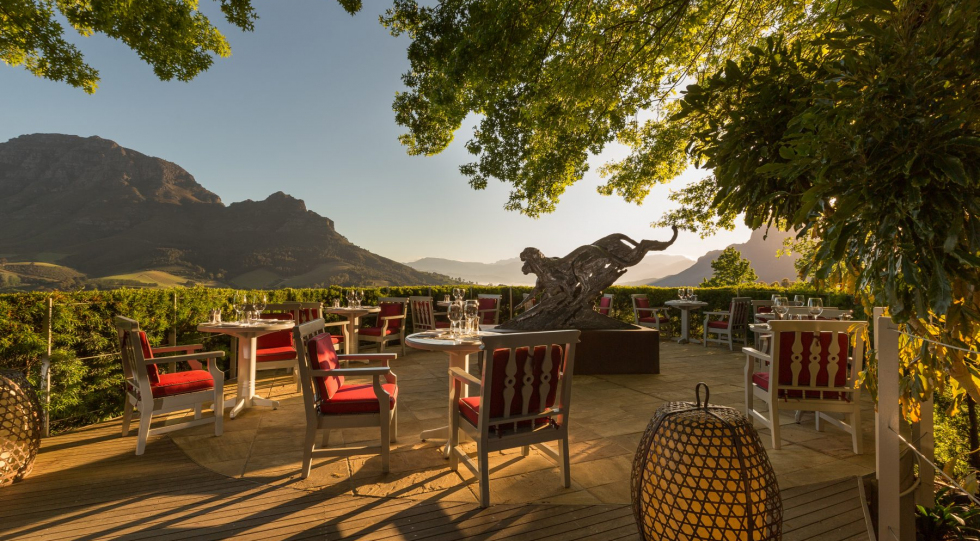 The Restaurant at Delaire Graff Estate, a restaurant in Stellenbosch, South Africa.