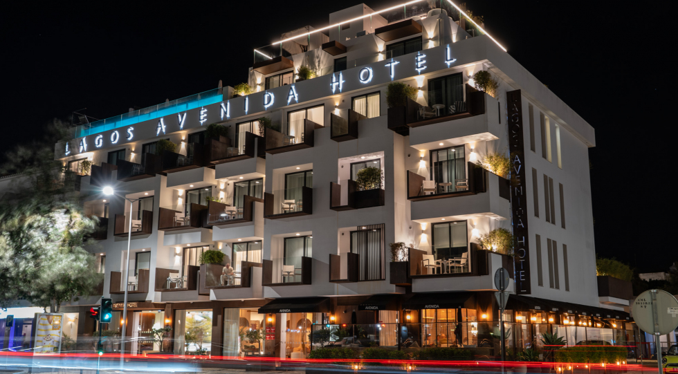 Exterior of Avenida Restaurante, Lagos, Portugal.