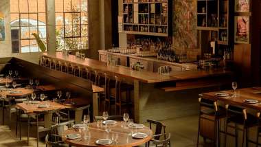 Majordomo, a restaurant in Los Angeles, USA.