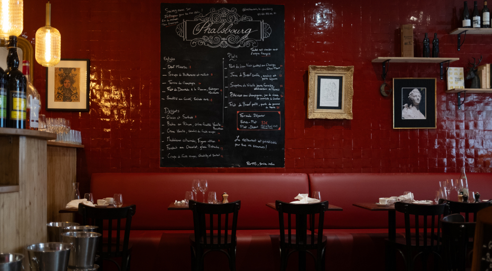 Le Phalsbourg, a restaurant in 17th arr, Paris, France.