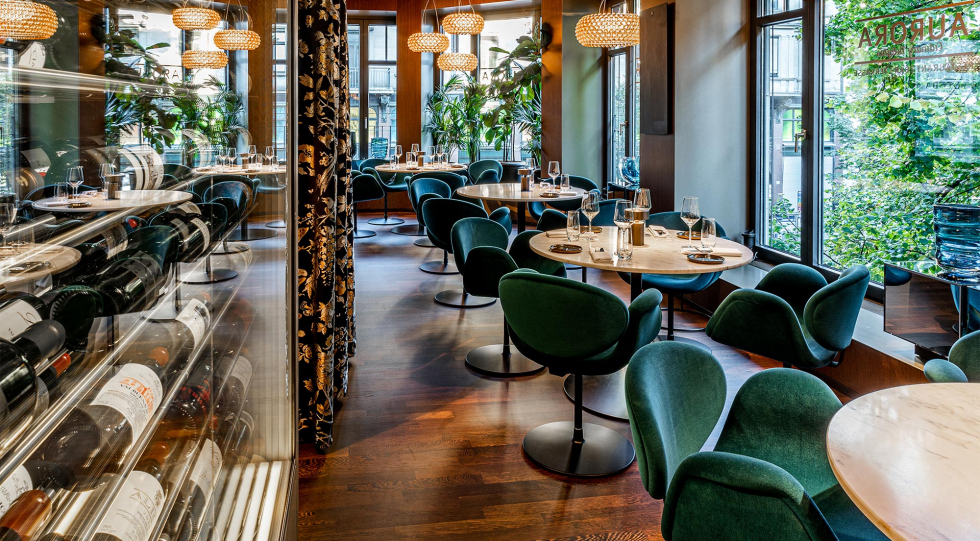 Aurora, a restaurant in Zürich, Switzerland.