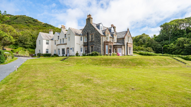 Knockinaam Lodge Hotel, a restaurant and hotel in Stranraer, UK.