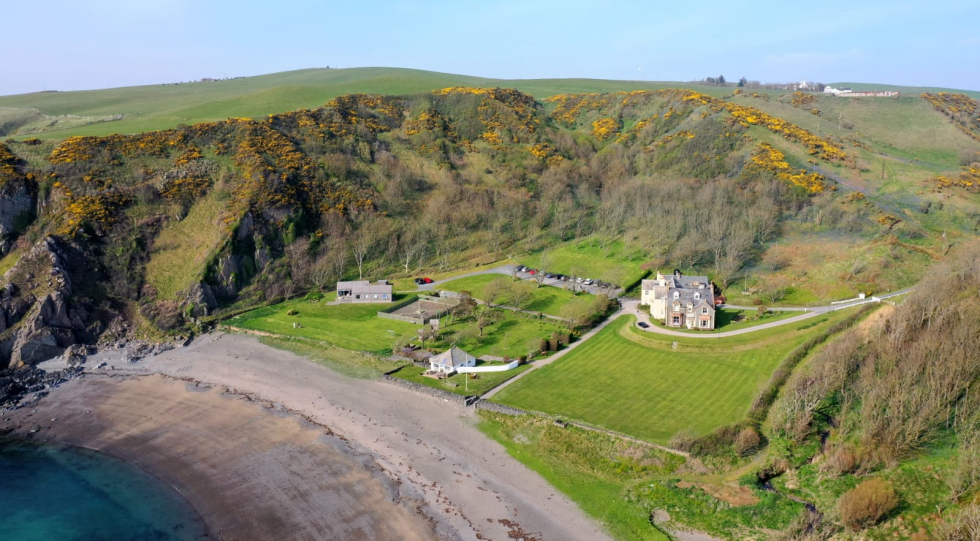 Knockinaam Lodge Hotel, a restaurant and hotel in Stranraer, UK.