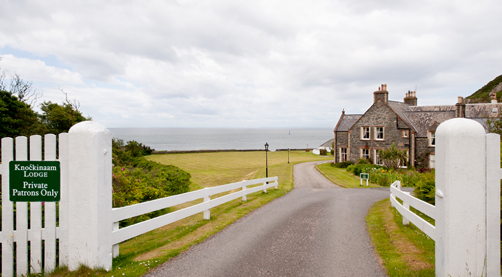 Knockinaam Lodge Hotel, a restaurant and hotel in Stranraer, UK.