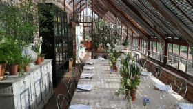 Petersham Nurseries, a restaurant in London, UK.