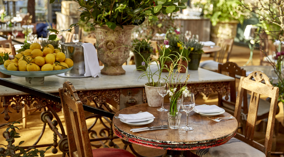 Petersham Nurseries, a restaurant in London, UK.