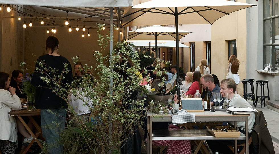 plusone, a restaurant and wine bar in Vilnius, Lithuania.