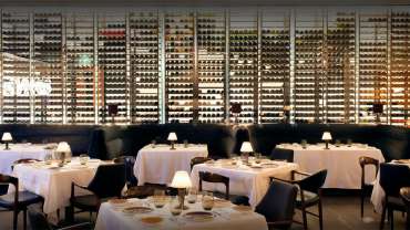 Spago, a restaurant in Los Angeles, USA.