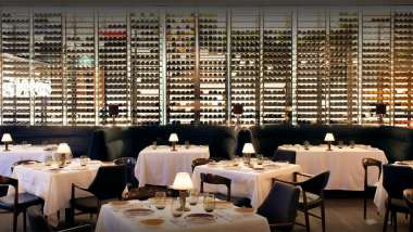 Spago, a restaurant in Los Angeles, USA.