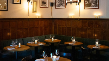 Interior of Veneur restaurant, Amsterdam, Netherlands.