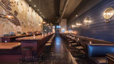 Tabula Rasa, a wine bar in Los Angeles, USA.