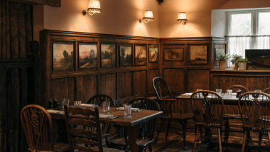 The Swan Inn, a restaurant and hotel in West Sussex, UK.