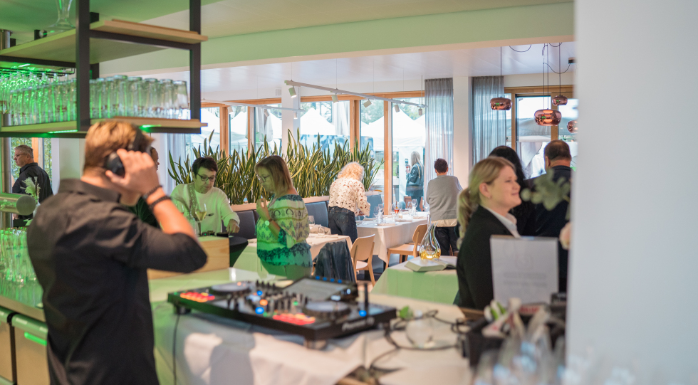 DJ at BigBottle BBQ Party at DEKRA Congresshotel, Altensteig, Germany.
