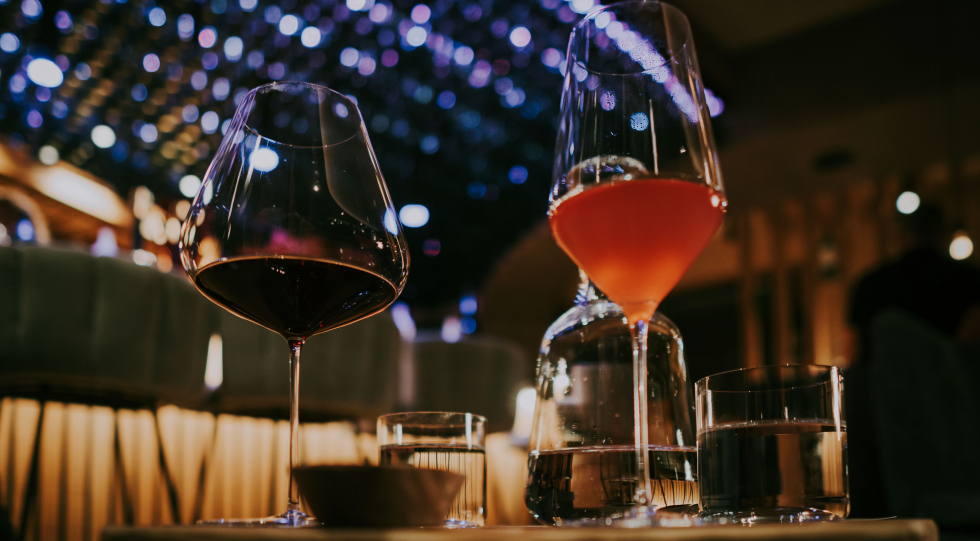 TOVINO, a hotel and wine bar in Tannheim, Austria.