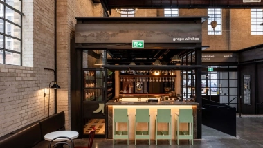 Grape Witches Waterworks, a wine bar in Toronto, Canada.