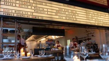 Verjus, a restaurant and wine bar in San Francisco, USA.