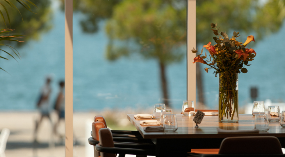 Interior of AVENUE - Modern Cuisine, Thessaloniki, Greece.