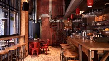 Warehouse, a wine bar in Athens, Greece.