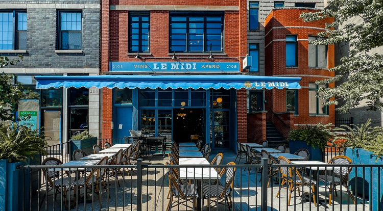 Le Midi, a wine bar in Chicago, USA.