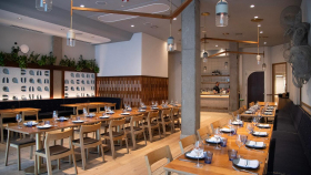 Avec River North, a restaurant in Chicago, USA.